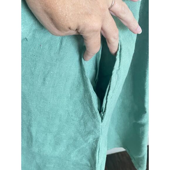 Bryn Walker Linen Sage Green Dress Small - Picture 6 of 8